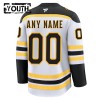 Boston Bruins Dresy Personalizované Fanatics Premium 2024-25 Bílý Venkovní - Dětské